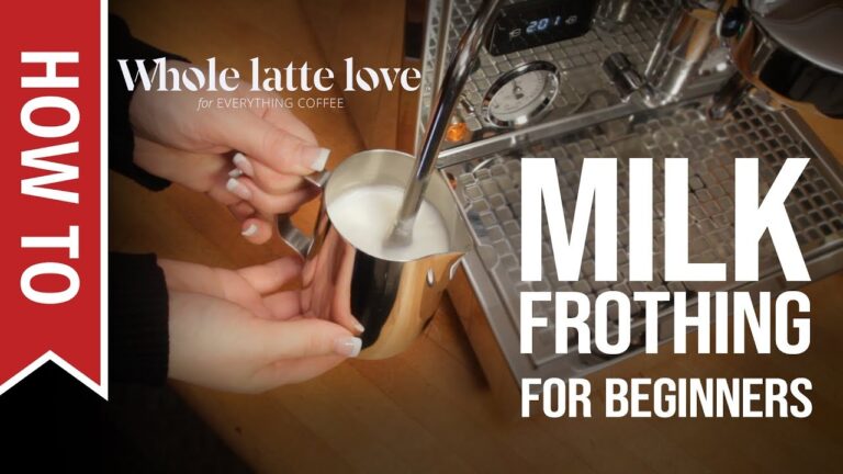 How to Froth the Milk for Cafe Latte